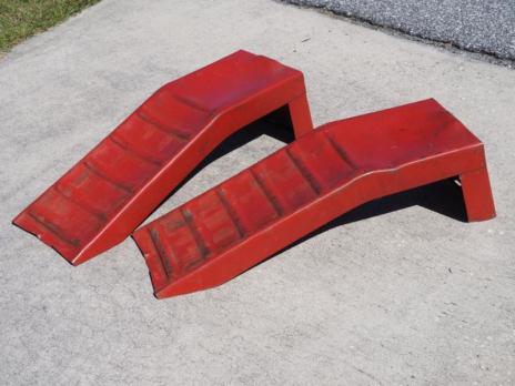 Set of 2 Red Car Ramps Good Condition