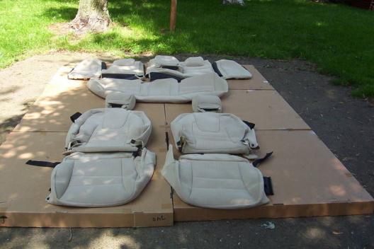 2009 FORD FUSION S OEM CLOTH SEAT COVERS BEIGE, 0