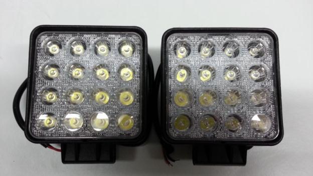 LED Pods Off Road 4x4 AG Farm Work Light Bar Fog New, 3