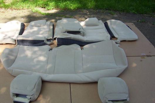 2009 FORD FUSION S OEM CLOTH SEAT COVERS BEIGE, 1