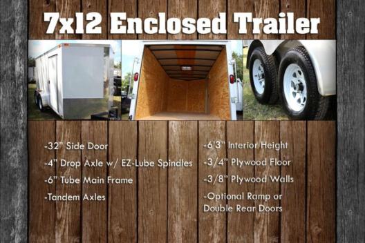 Brand New 7x12 Cargo Trailer!