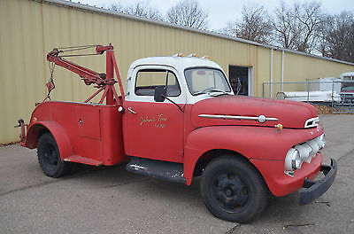 Ford : F-450 1953 ford f 4 wrecker original vintage tow truck with patina