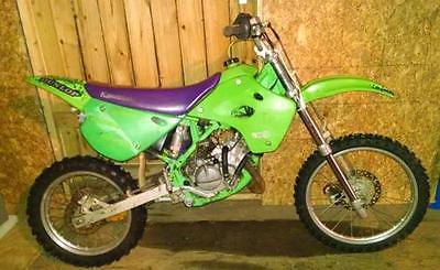 Kawasaki : KX 1997 kawasaki kx 100 kx 100 fmf silencer extra rear shock super mini 97