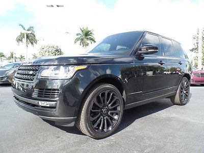 Land Rover : Range Rover Supercharged Sport Utility 4-Door 2015 land rover range rover supercharged ebony package