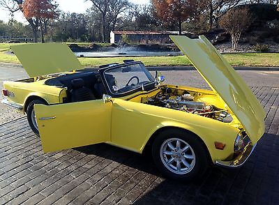 Triumph : TR-6 convertible 1974 triumph tr 6 show quality restoration with upgrades and enhancements