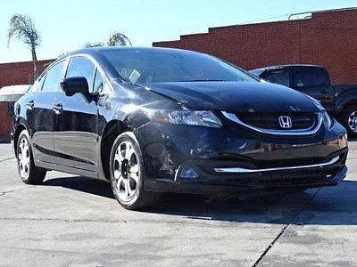Honda : Civic Hybrid Sedan 2014 honda civic hybrid damaged repairable gas saver cooling good priced to sell
