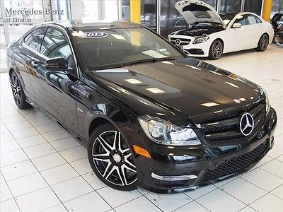 Mercedes-Benz : C-Class C250 2013 mercedes benz c 250 coupe low miles sport black 18 amg wheels one owner