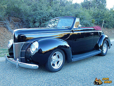 Ford : Other Deluxe Convertible 1940 ford deluxe convertible all steel resto rod 350 v 8 ps ifs heidt s disc