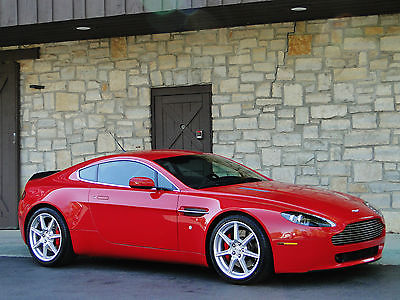 Aston Martin : Vantage V8 Coupe Stunning Rosso Corsa Red Vantage Coupe, 6 speed, only 20k miles, Black leather