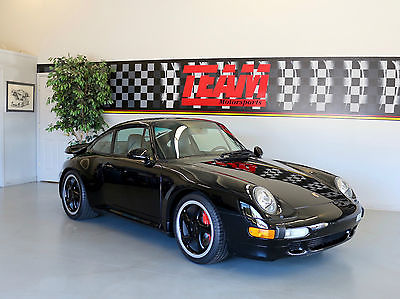 Porsche : 911 Turbo Coupe 2-Door Porsche 911 Turbo - Black - Original Paint - Factory Painted Wheels - Svc Record