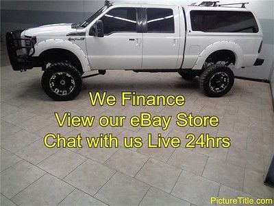 Ford : F-350 Lariat 4WD Crew Diesel Lifted Camper Shell 11 f 350 lariat 4 wd leather 6.7 diesel 10 in lift 37 mud tires we finance texas