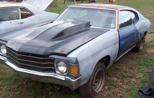 Chevrolet : Chevelle 1972 chevelle project car 4.10 12 bolt posi big block chevy th 400 transmission