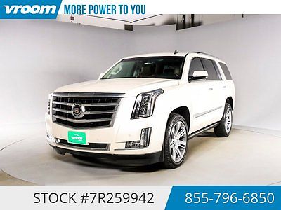 Cadillac : Escalade Premium Certified 2015 13K MILES 1 OWNER NAV BOSE 2015 cadillac escalade 13 k miles nav sunroof rear ent bose 1 owner clean carfax