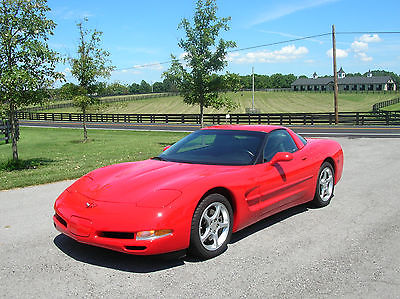Chevrolet : Corvette 2002 chevrolet corvette coupe red 9292 actual miles