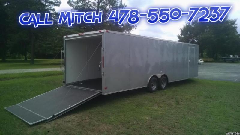 Gray 8.5 x 24 TA3 Enclosed Trailer with Electrical Package and Finishe