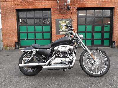 Harley-Davidson : Sportster 2006 harley davidson xl 1200 c mat black bobber fast 8466 miles old skool kool