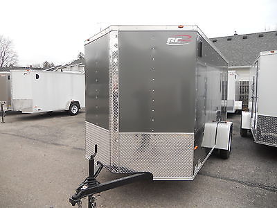NEW 6X12 ENCLOSED CARGO TRAILER WITH RAMP AND V-NOSE 2016 MODEL LED SPECIAL!!!!!