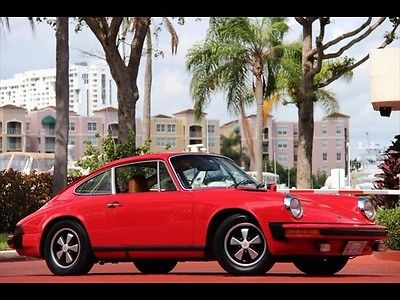 Porsche : 911 S RED $331.00 A MONTH 1977 TAN LEATHER SUNROOF