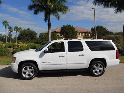Chevrolet : Suburban FLORIDA LTZ 4WD DVD-NAV-ROOF-RUST FREE! BEAUTIFUL FLORIDA 2007 CHEVROLET SUBURBAN LTZ 4WD DVD-NAV-ROOF-HEATED LEATHER!