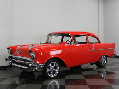 Chevrolet : Bel Air/150/210 EXCELLENT BRIGHT RED PAINT, LIKE NEW CHROME, REV WHEELS, 350CI W/ TH350 TRANS