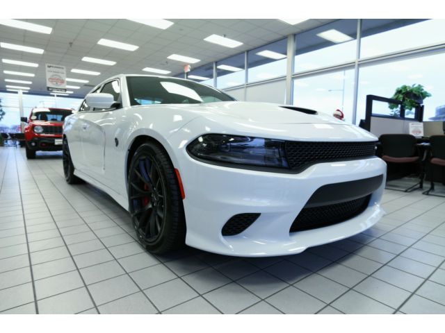 Dodge : Charger Hellcat NEW '16 Hellcat, White w/ black Laguna Interior, Harmon Kardon, ZR Tires, 9 mi!