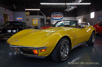 Chevrolet : Corvette Convertible #'s Match, BEAUTIFUL CONDITION, 4-Speed, Sunflower Yellow/Saddle, AWESOME DRIVER
