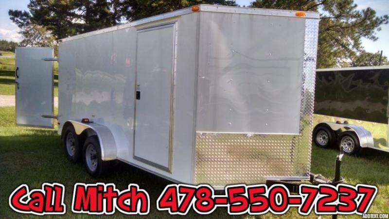 7x14 TA Enclosed Cargo Trailer Barn Doors