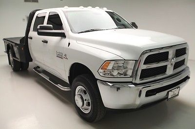 Ram : 3500 ST Crew Cab 4x4 Flatbed 2014 gray cloth mp 3 auxiliary reverse sensing i 6 diesel we finance 42 k miles