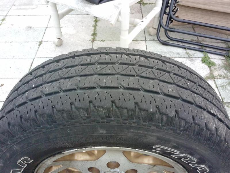 Tires for a jeep, 1