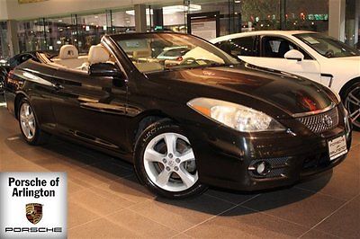 Toyota : Solara Sle 2007 convertible solara black leather low miles clean auto warranty
