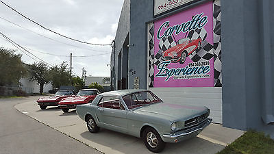 Ford : Mustang Base 1964.5 ford mustang rare 289 d code silver musk gray w red interior