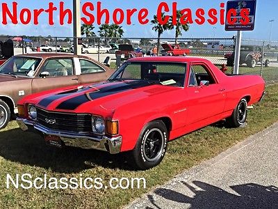 Chevrolet : El Camino SS LOOK WITH WORKING AC AND NEW PAINT 70 72 1972 chevrolet el camino restored condition with ac very straight from alabama