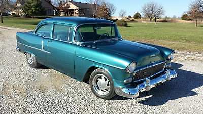 Chevrolet : Bel Air/150/210 Sleeper 1955 chevy 210 post street rod for sale 468 4 speed 450 hp priced to sell fast
