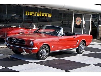 Ford : Mustang 1965 ford mustang convertible automatic v 8 looks runs and drives great