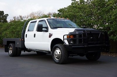 Ford : F-350 XL LWB DRW CC 6.4 l turbo diesel 4 x 4 one texas owner 9 ft gooseneck flatbed ready for work