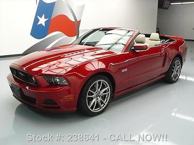 Ford : Mustang GT CONVERTIBLE 5.0L LEATHER NAV 2013 ford mustang gt convertible 5.0 l leather nav 9 k mi 238641 texas direct