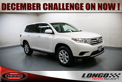 Toyota : Highlander FWD 4dr I4 FWD 4dr I4 Low Miles SUV Automatic Gasoline 2.7L 4 Cyl Blizzard Pearl