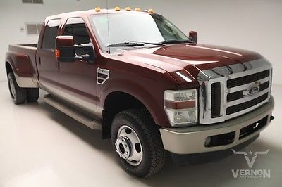 Ford : F-350 King Ranch Crew Cab 4x4 2008 leather heated mp 3 auxiliary trailer hitch v 8 diesel we finance 94 k miles