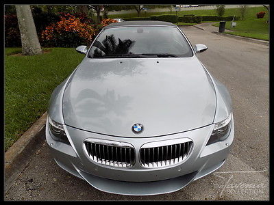 BMW : M6 M6 Convertible 08 m 6 convertible clean carfax black carbon fiber navigation xenon fl