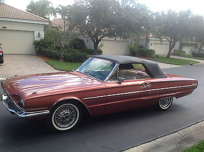 Ford : Thunderbird Original or replated  1966 ford thunderbird convertible classic thelma and louise square bird style
