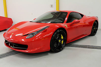 Ferrari : 458 Italia 2011 ferrari 458 italia red on black cpo ferrari factory warranty stunning