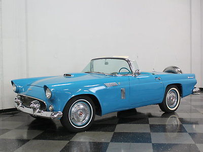Ford : Thunderbird TWO OWNER T-BIRD, CORRECT CODE L PEACOCK BLUE, WHITE CONVERTIBLE TOP