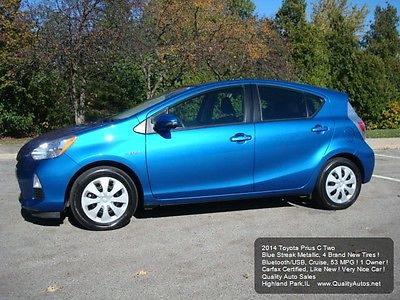 Toyota : Prius BEST PRICE ! 2014 toyota prius c two bluetooth usb aux new tires 1 owner carfax clean title