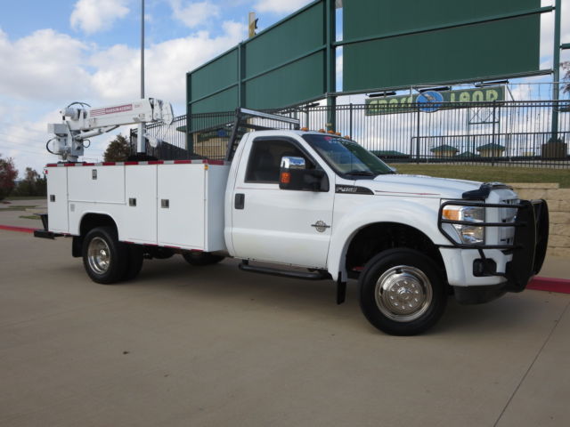Ford : Other Pickups 2WD Reg Cab TEXAS OWN 2012 F-450 UTILITY SERVICE TRUCK  ONE OWNER WITH CRANE & 11 FOOT BED