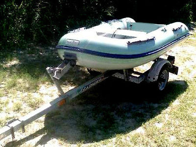 10FT BOAT US ZODIAC STYLE HARD FLOOR + EZ LOADER TRAILER _ *FREE LOCAL DELIVERY