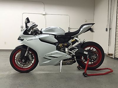 Ducati : Superbike 2014 ducati 899 panigale arctic white silk mint 1381 miles
