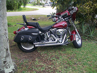 Harley-Davidson : Softail 2004 harley fat boy flstfi 14 k low miles vance hines exc condition