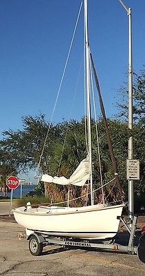 12ft Bauer Sailing Dingy with Continental Trailer