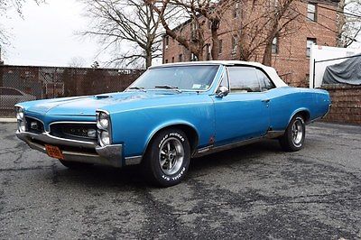 Pontiac : GTO CONVERTIBLE 1967 pontiac gto convertible orig matching numbers barn find not 1966 45 pic