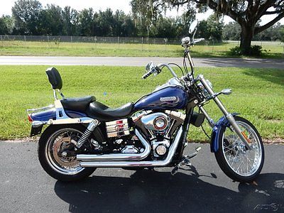 Harley-Davidson : Dyna 2006 harley davidson wide glide 6 spd exhaust backrest sweet ride cheap